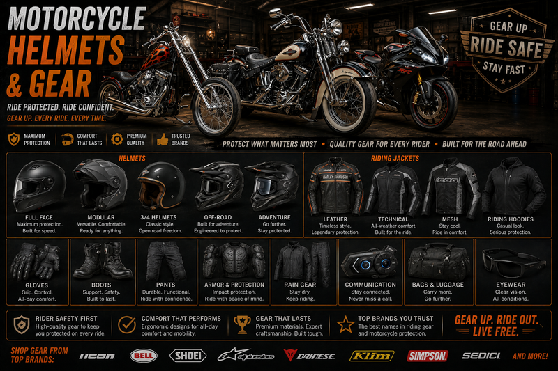 Motorcycle Helmets & Gear