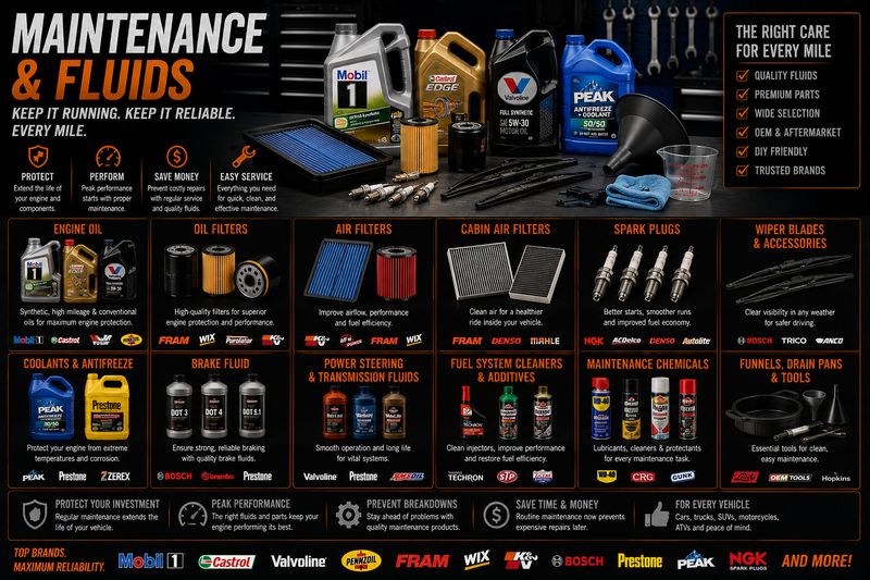 Cars & Trucks Maintenance & Fluids