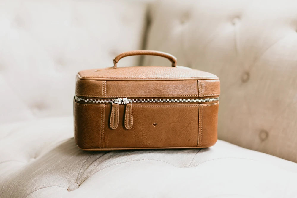 Full Grain Leather Toiletry Bag