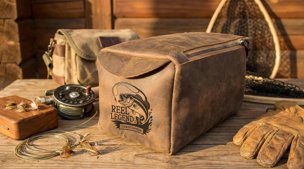 Personalized Leather Dopp Kit