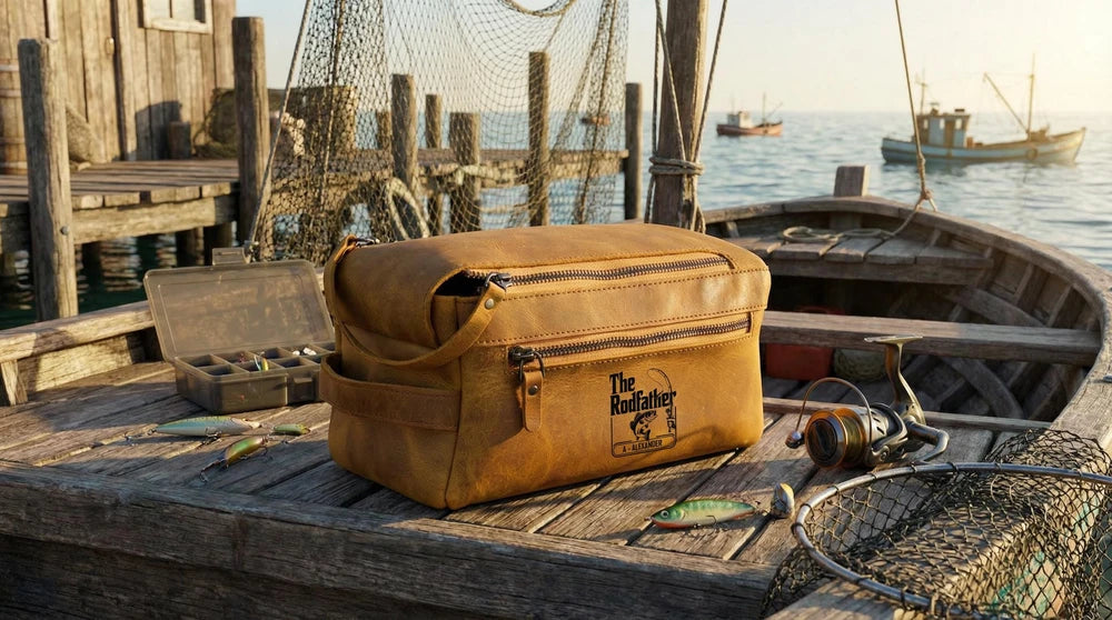 Personalized Leather Dopp Kit