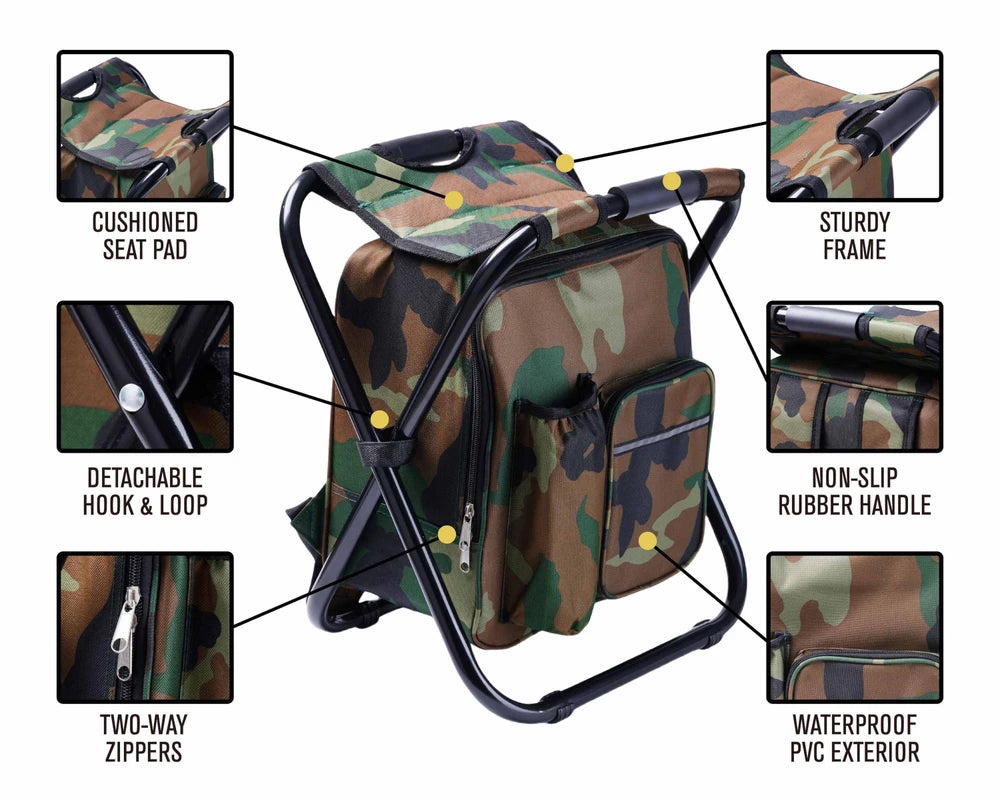 Personalized Insulated Cooler Chair Backpack