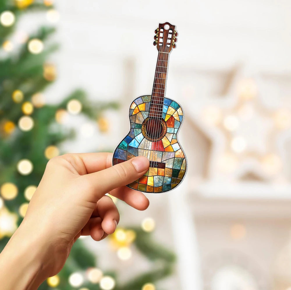 Personalized Acrylic Guitar Window Suncatcher