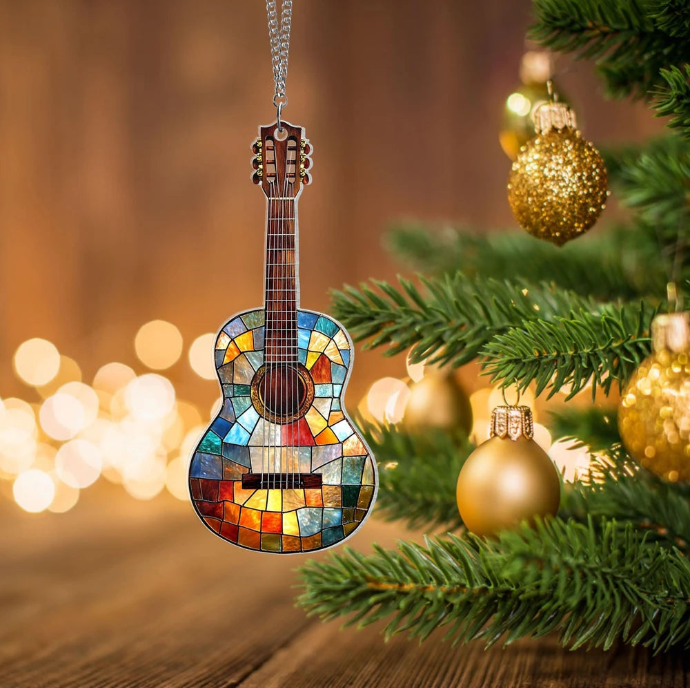 Personalized Acrylic Guitar Window Suncatcher