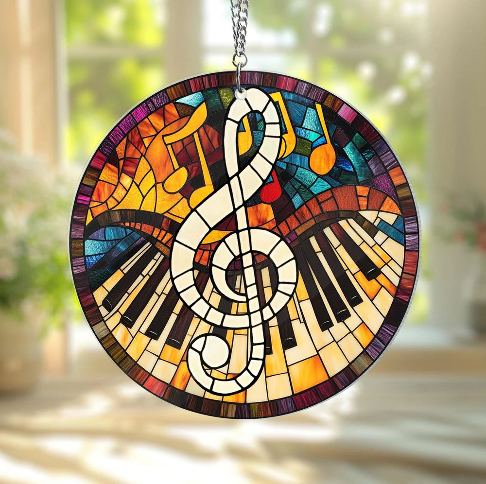 Treble Clef Acrylic Suncatcher