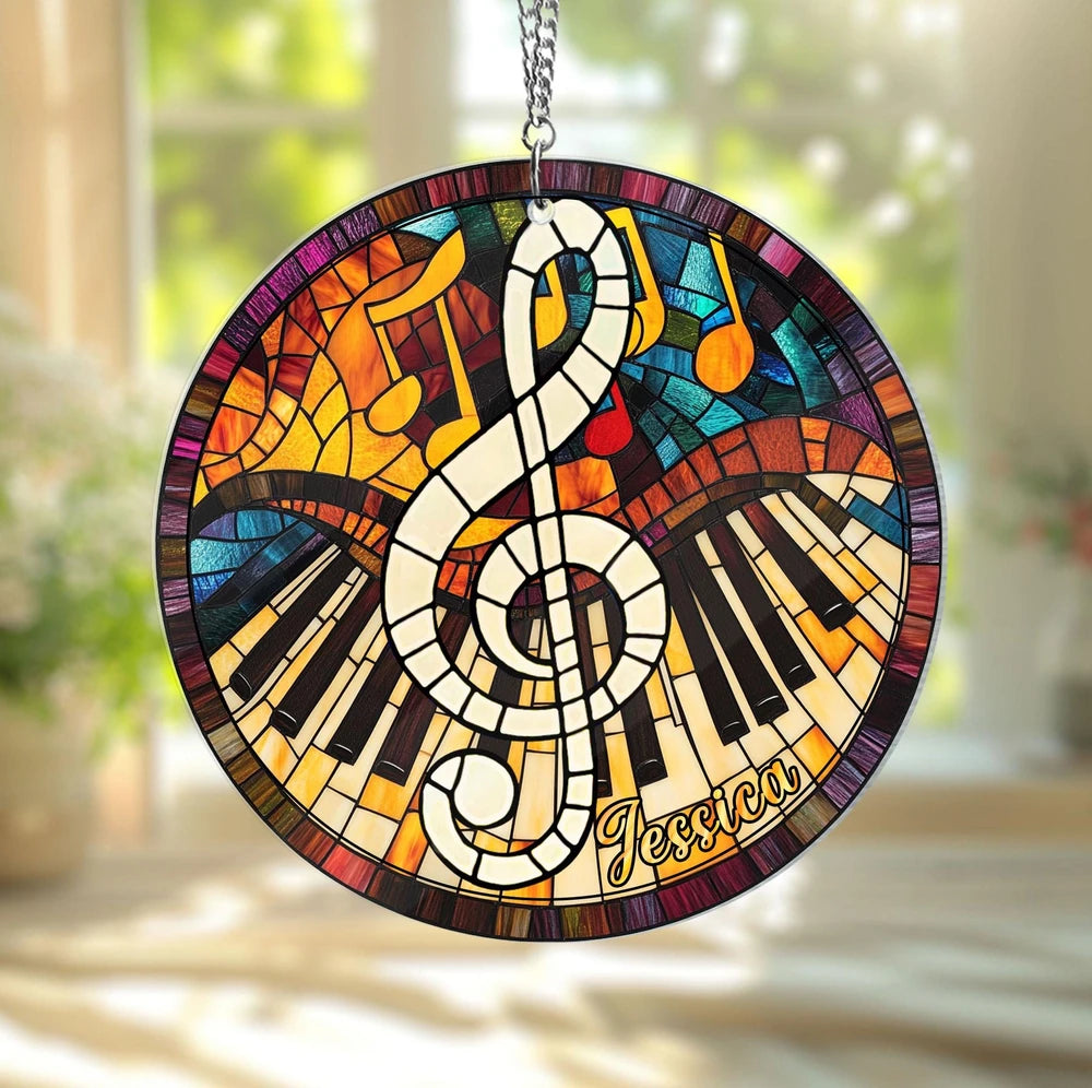 Treble Clef Acrylic Suncatcher