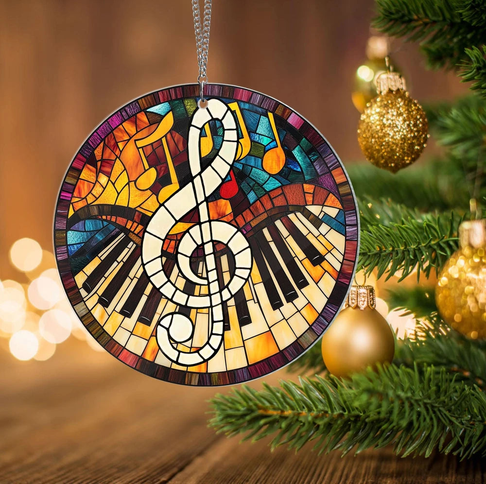 Treble Clef Acrylic Suncatcher