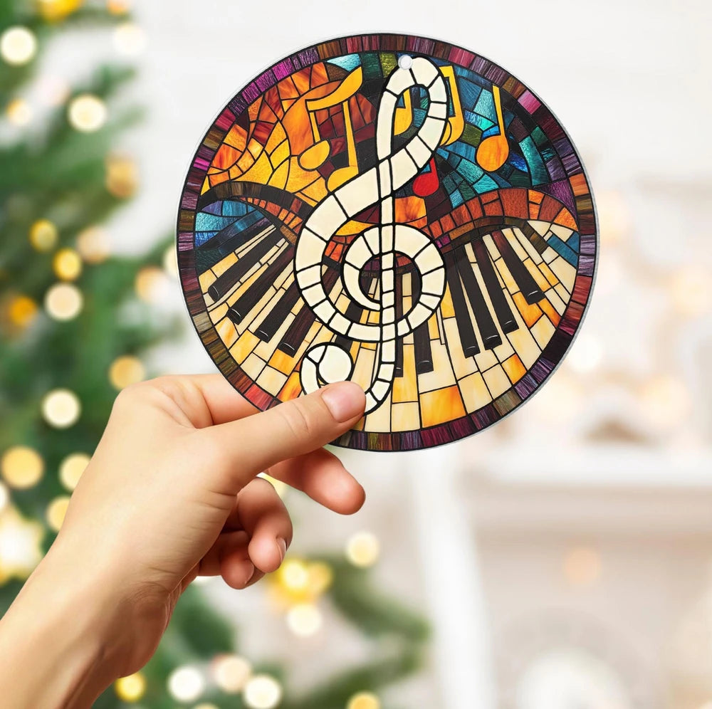 Treble Clef Acrylic Suncatcher
