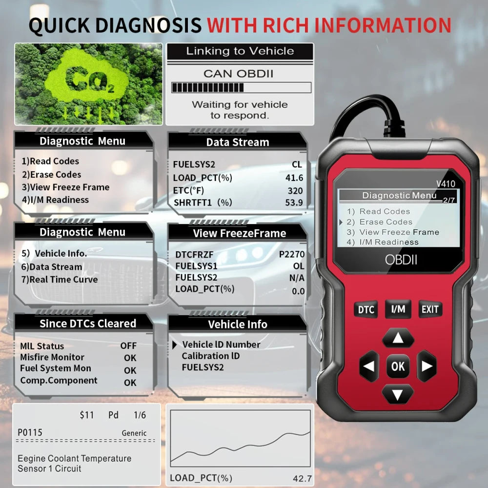 OBD2 Engine Diagnostic Scanner