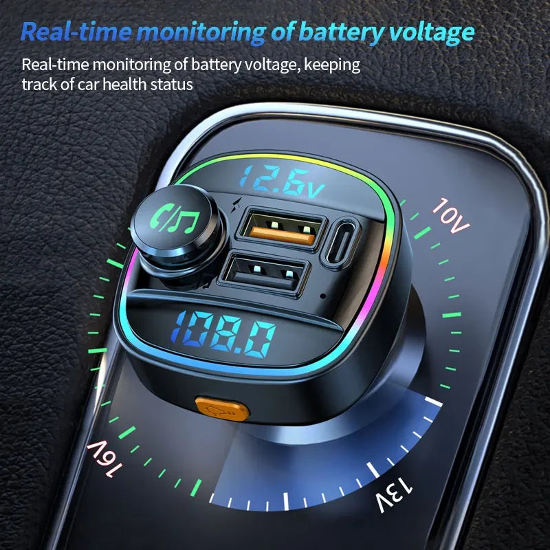 Bluetooth FM Transmitter Car Adapter