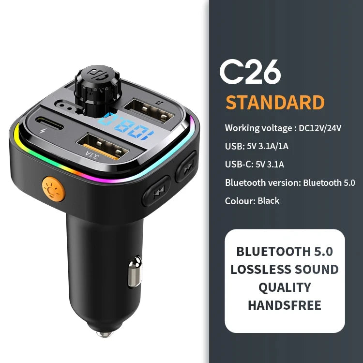 Bluetooth FM Transmitter Car Adapter
