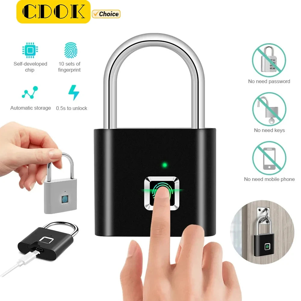Fingerprint Waterproof Padlock