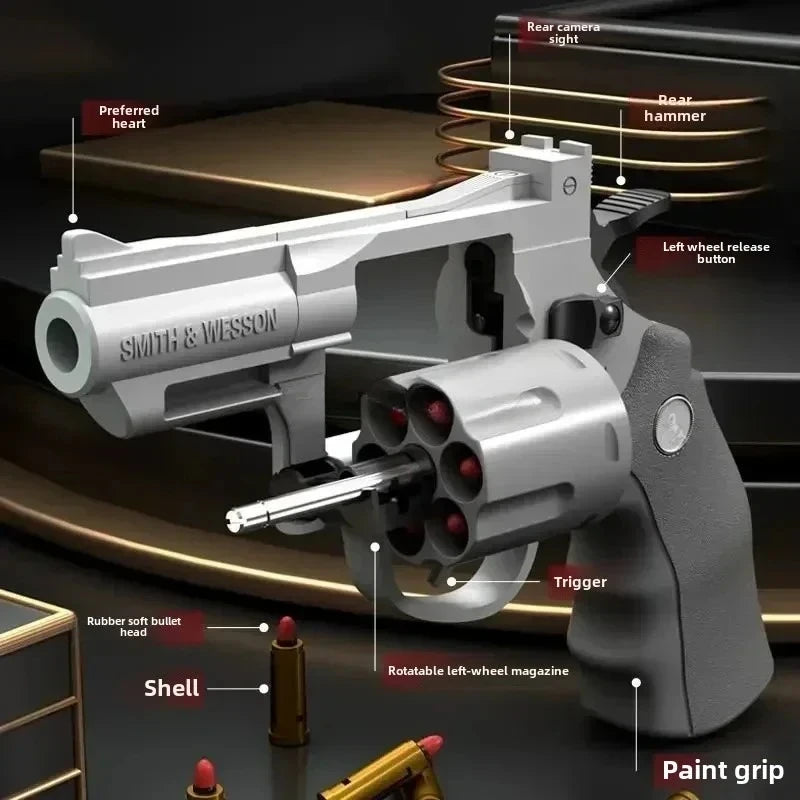 Revolver Soft Bullet Toy Pistol