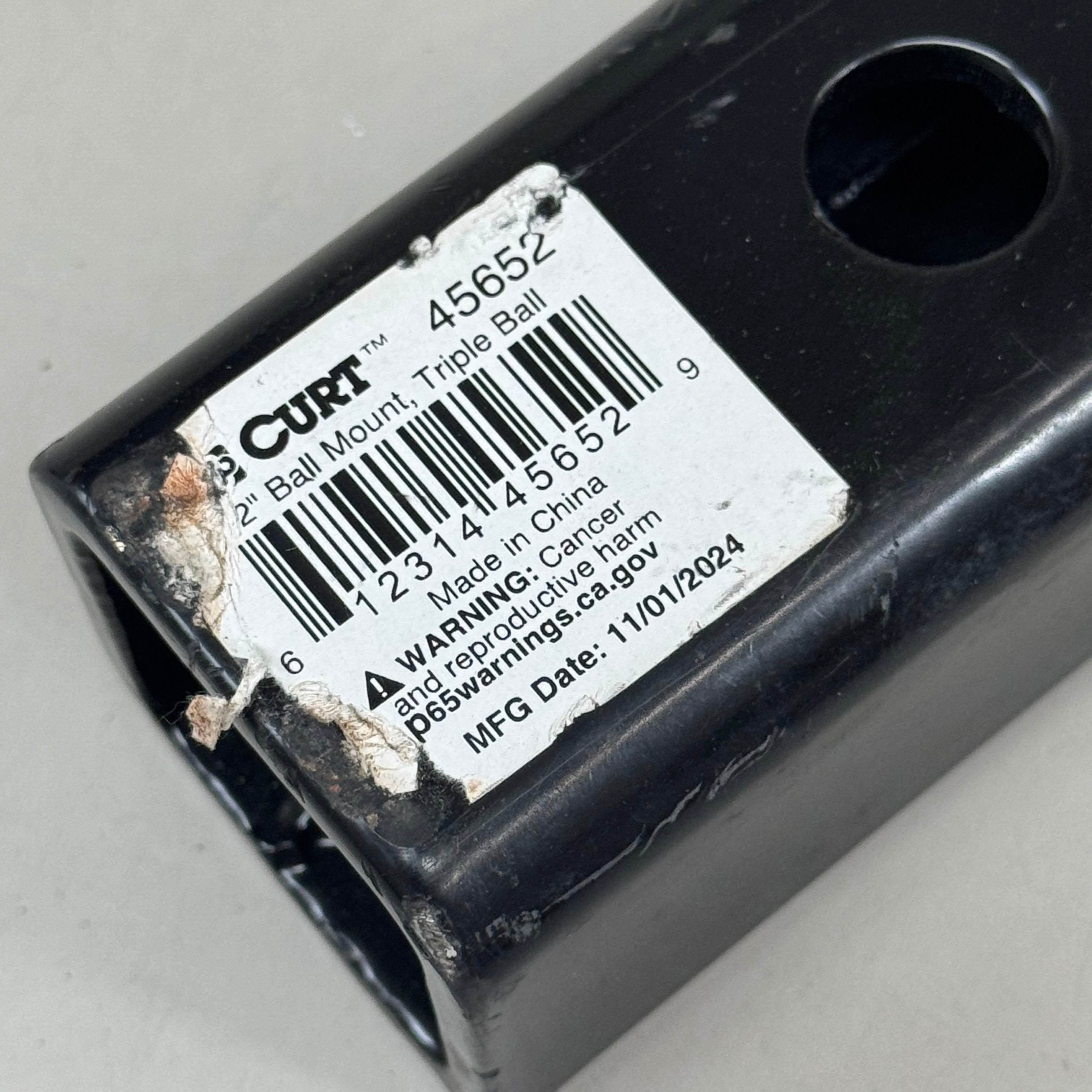 CURT Multi-Ball Mount Towing Hitch W/ Hollow Shank (Slight Cosmetic Damage) 45652