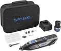 Dremel cordless rotary tool kit with black case and handheld rotary tool plus accessories