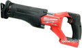 Milwaukee M18 Fuel Sawzall cordless reciprocating saw, red and black handle