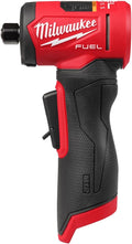 Milwaukee FUEL right-angle die grinder with red body and black grip handle