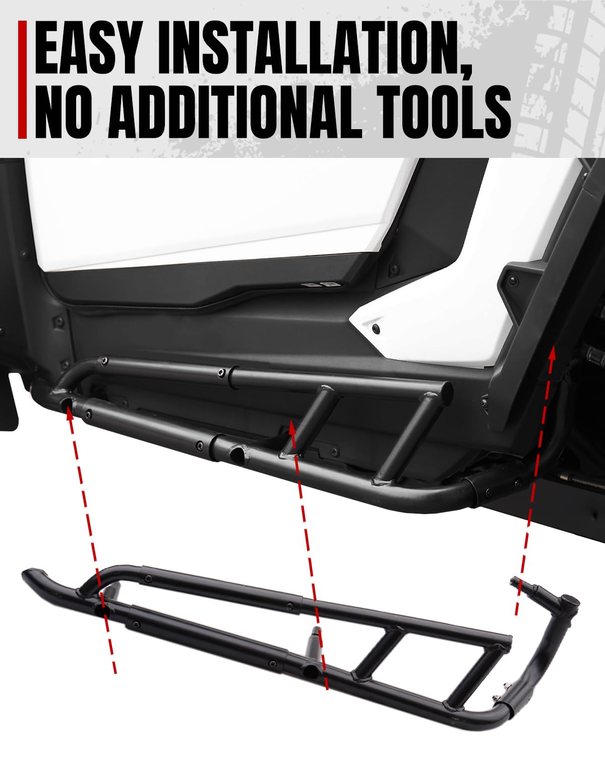 A & UTV PRO Nerf Bars for RZR XP 1000 2024 2025 2026, Heavy Duty Rock Sliders for Polaris RZR XP 1000 Accessories Combination Tree Kickers 2 Seat, Replace OEM# 2884472-458