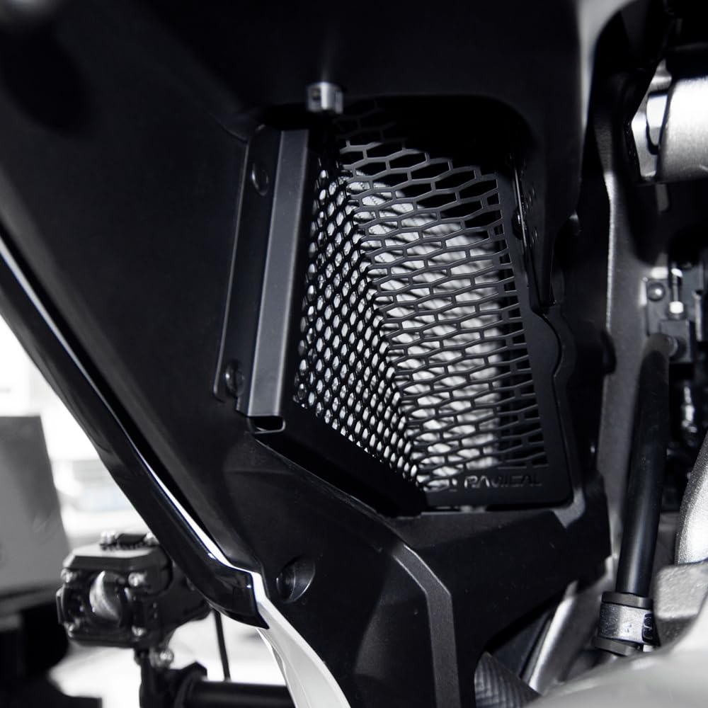 PANICAL Front Heat Sink Radiator Guard Protective Cover Grid Net Water ank Protective Net For Honda Gold Wing GL1800 F6B 2018-2026 SUS304 Stainless Steel (Black)