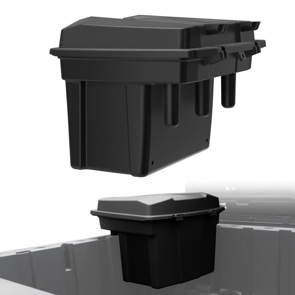XATVXUTV 21L UTV Cargo Storage Box for Polaris Ranger 1000 900, Waterproof Removable Rear Bed Storage Bin w/ Top Tool Tray for Ranger XP 1000 900 570 500/ General 1000 /Crew 2016-2025 Accessories