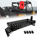 TOPOWN UTV Overbed Cargo Rack with Adjustable Mounting Brackets Accommodate Bed Rail Widths from 39.7”-56.3”(Inside Width), Molle Panel Sides UTV Bed Racks with Tool Clamps and Gas Can Mount