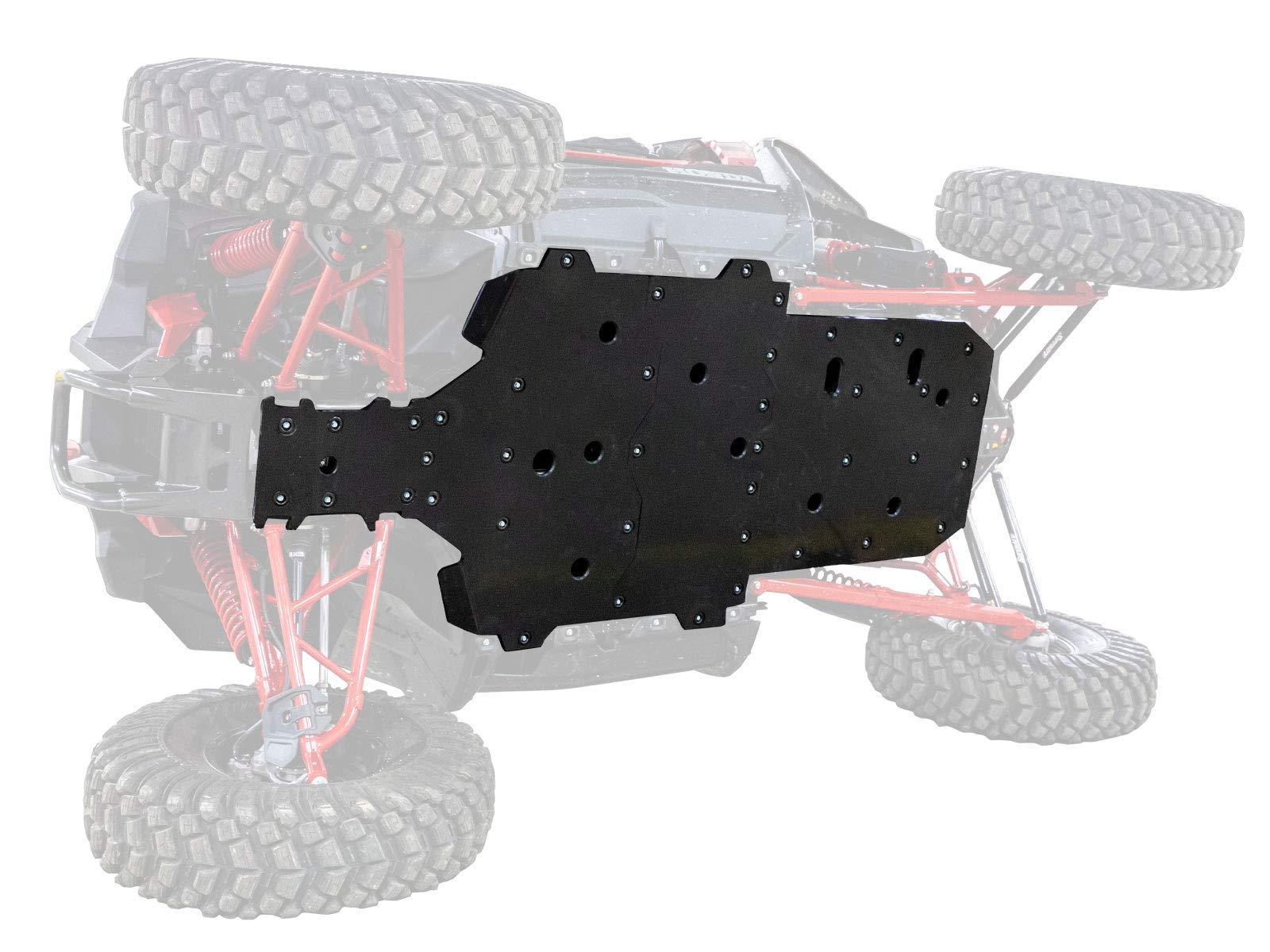 SuperATV UTV Full Skid Plate for 2019+ Honda Talon 1000X / 1000R | Full Front to Back Protection | 1/2” Thick Proprietary ARMW Material | Abrasion, Break, & Bend Resistant | Made in the USA