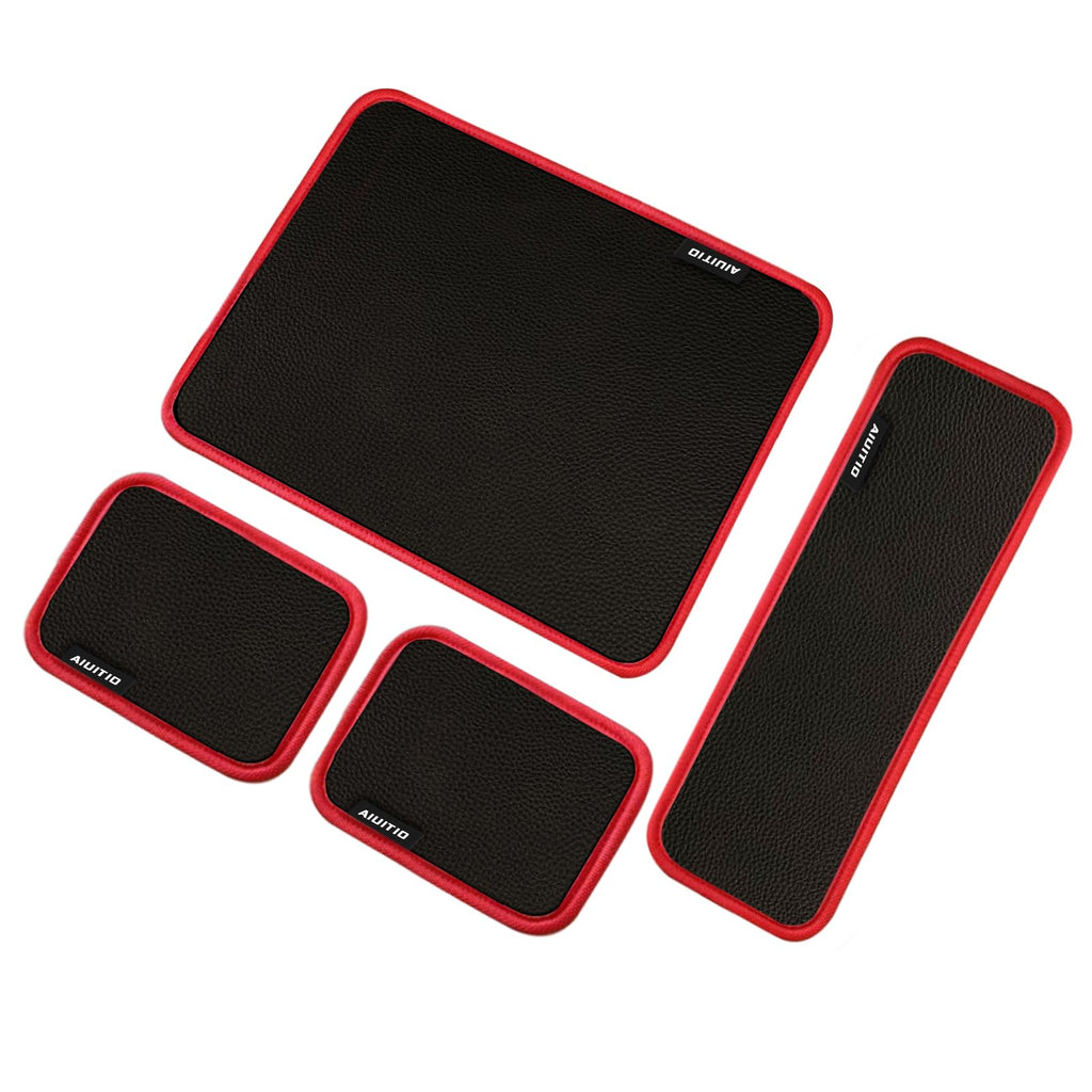 AIUITIO 4PC Flexible Magnetic Tool Mat,3 Sizes Flexible Magnetic Tool Holder - Thin Profile Perfect for Toolbox Drawers - Tool Holder Conforms to Body Panels