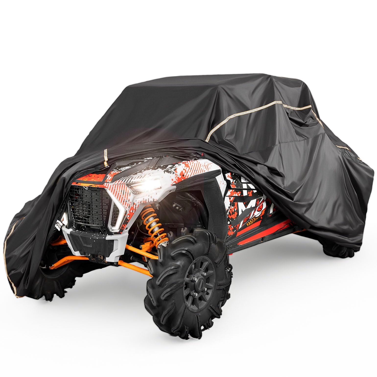 KEMIMOTO UTV Cover 4 Seater Compatible with Polaris RZR Pro XP 4, Ranger Crew 1000, Kawasaki Teryx KRX 4 1000, Can-Am Defender MAX, Commander MAX, Uforce 1000 XL, Pioneer 1000-6, 162''x66''x73''