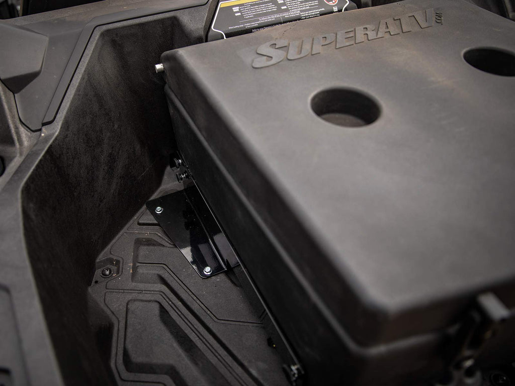 SuperATV Heavy Duty Insulated Rear UTV Cooler/Cargo Box for Can-Am Maverick Sport 1000 2019+ | 30 Liter Capacity