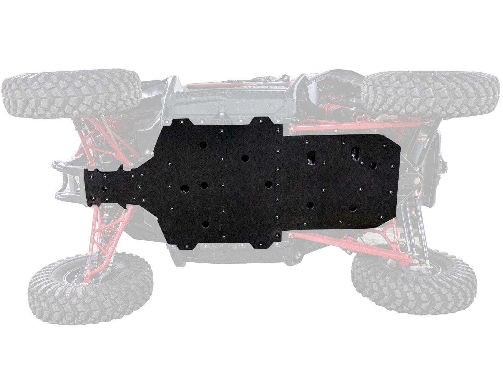SuperATV UTV Full Skid Plate for 2019+ Honda Talon 1000X / 1000R | Full Front to Back Protection | 1/2” Thick Proprietary ARMW Material | Abrasion, Break, & Bend Resistant | Made in the USA