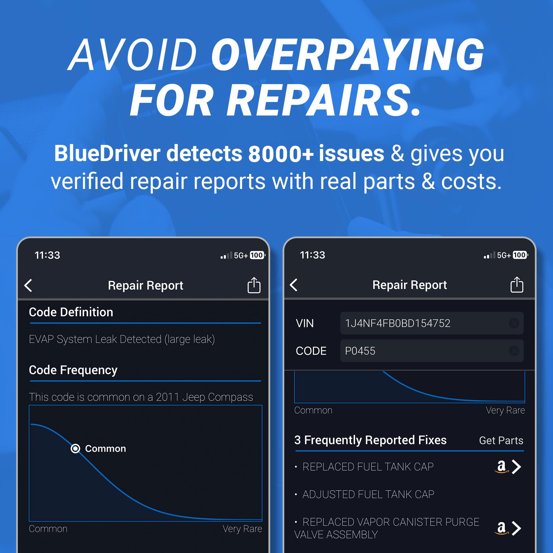 BlueDriver Pro Next Gen OBD2 Scanner – No Subscription, Bluetooth Car Code Reader for iPhone & Android – Diagnose 8000+ Issues, ABS SRS TPMS, Repair Reports, Vehicles 1996+