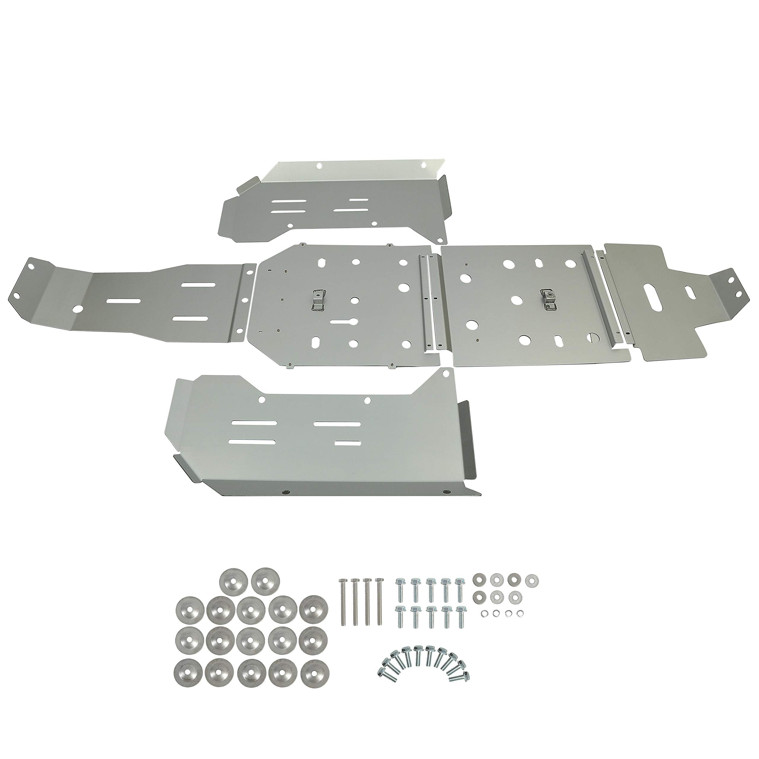 KUAFU Full Chassis Skid Plate Compatible with 2016-2018 Yamaha YXZ 1000R Aluminum Skid Plate Protective Armor