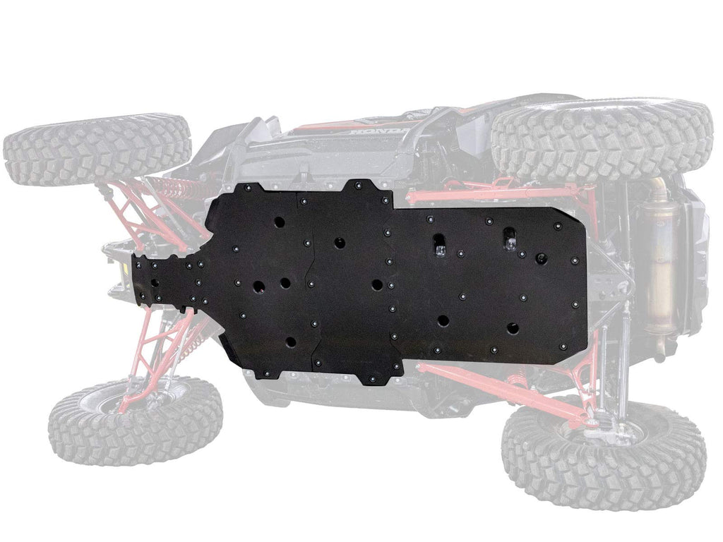 SuperATV UTV Full Skid Plate for 2019+ Honda Talon 1000X / 1000R | Full Front to Back Protection | 1/2” Thick Proprietary ARMW Material | Abrasion, Break, & Bend Resistant | Made in the USA