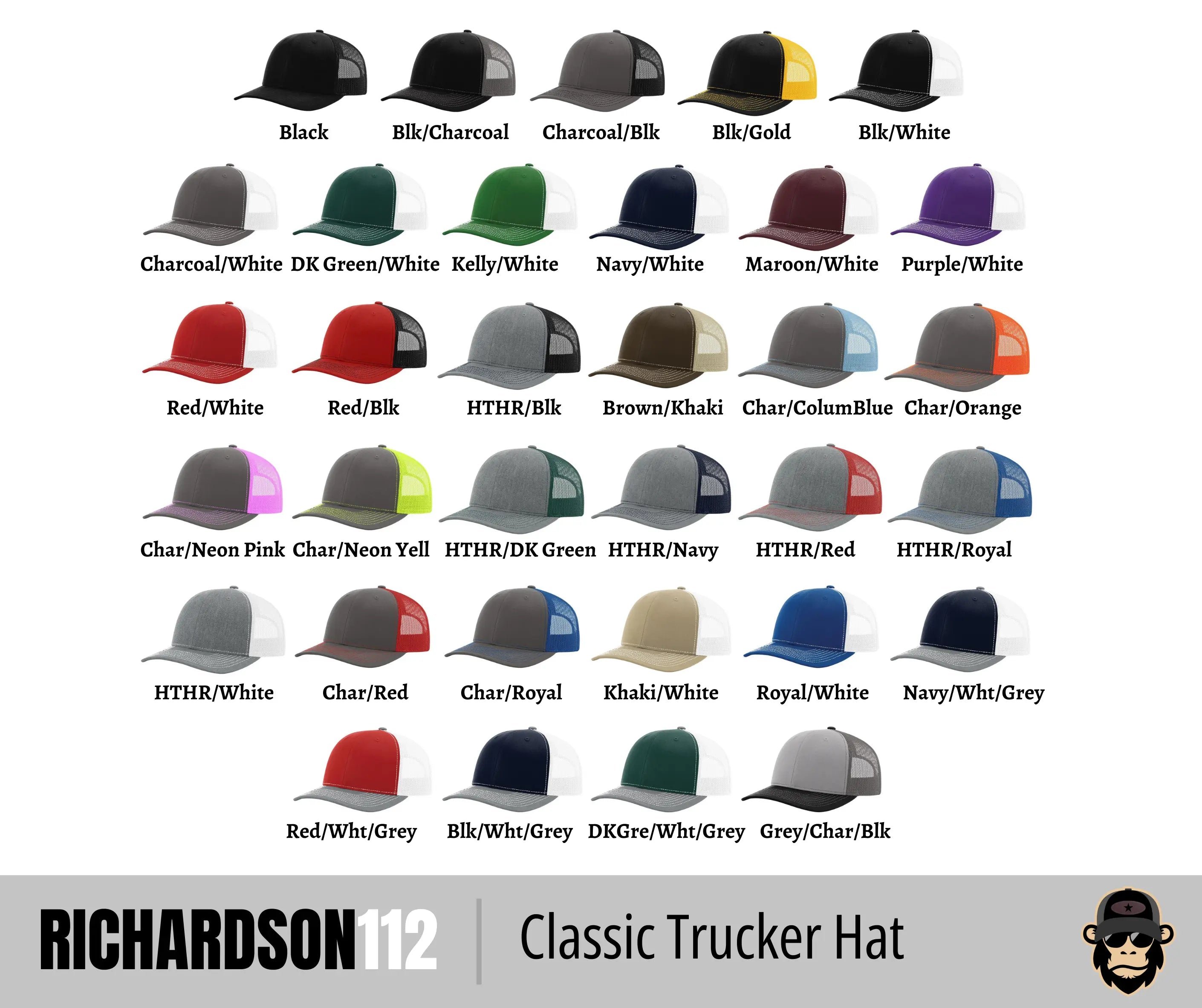 Richardson 112 Original Trucker + Custom Patch