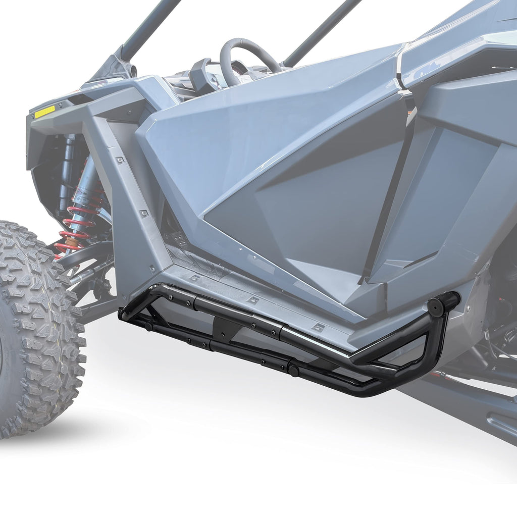 SAUTVS Nerf Bars Rock Sliders for Polaris RZR PRO XP/R/S/Turbo R Accessories 2020-2026, Combined Side Bumper Protector Guard Side Steps Kick-Out Tree Kickers-2 Seat (Replace #2890396,2883997,2889208)