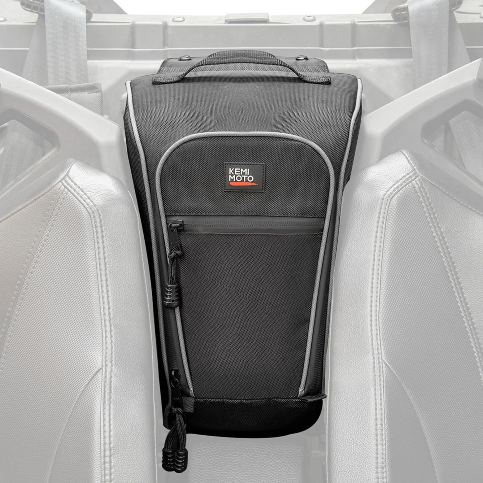 KEMIMOTO 2020-2025 PRO XP Storage Bag, 1680D UTV Cab Pack Center Seat UTV Tool Bag with PVC Wear Resistant Zipper Compatible with Polaris PRO XP / 4 2020-2025