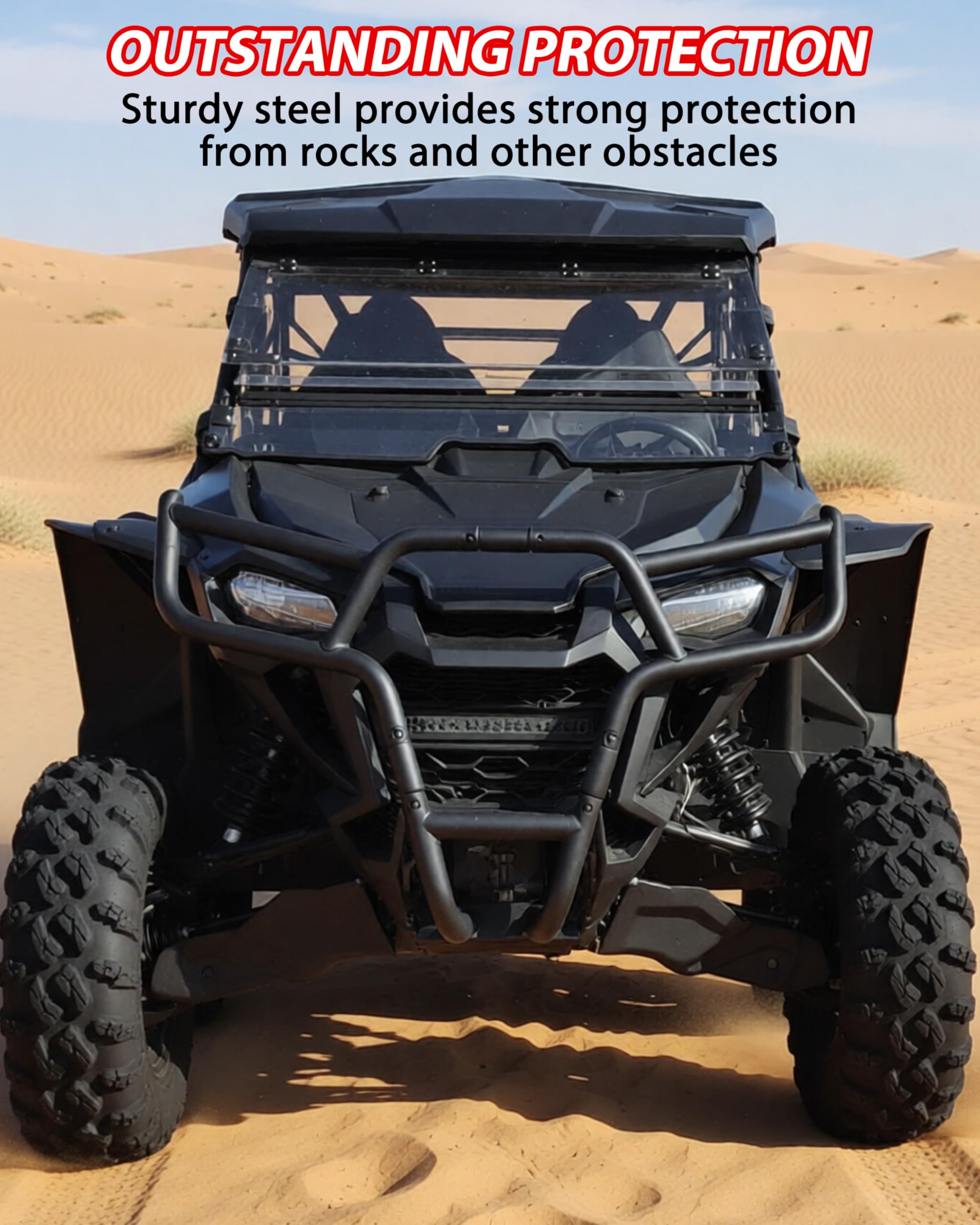 SAUTVS Front Bumper Guards for Honda Talon 1000, Combined Brush Guard Bumper Brushguard Protector for Honda Talon 1000R 1000X 1000X-4 2022-2025 Accessories