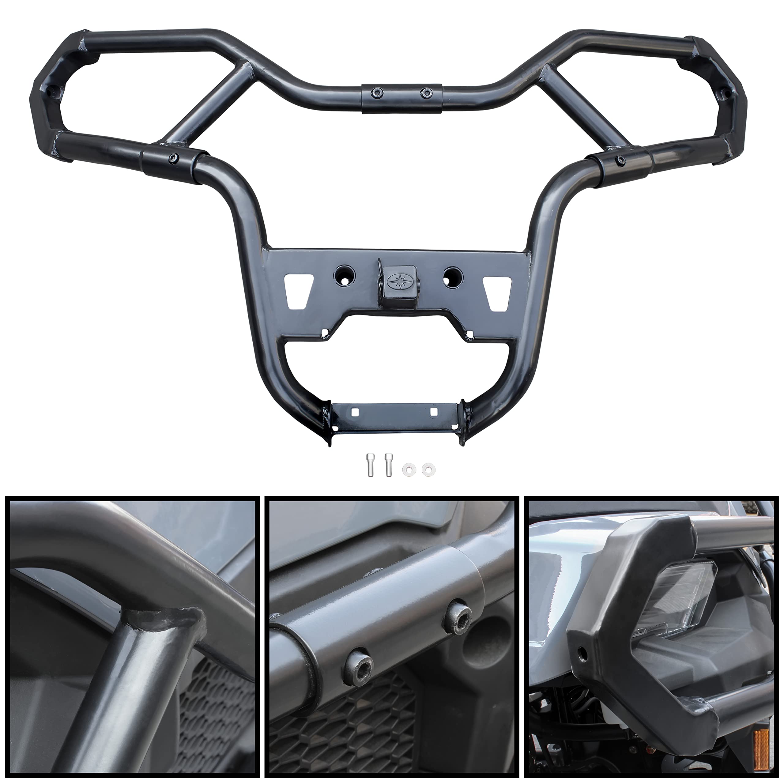 SAUTVS Front Bumper for Sportsman 570 450 H.O. 21-26, Upper Front Brush Guard Bumper Protector Trail Brushguard for Polaris Sportsman 570 450 2021-2026 Accessories (Replace #2884844)