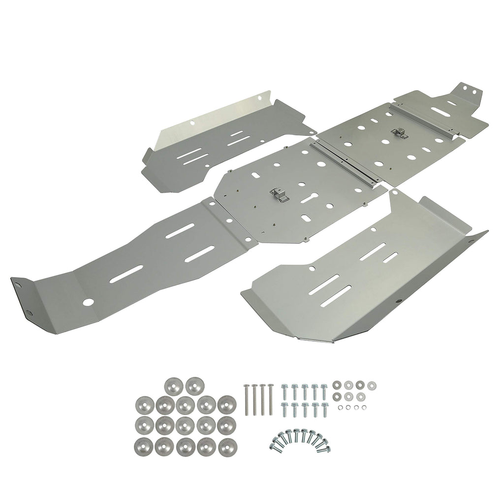 KUAFU Full Chassis Skid Plate Compatible with 2016-2018 Yamaha YXZ 1000R Aluminum Skid Plate Protective Armor
