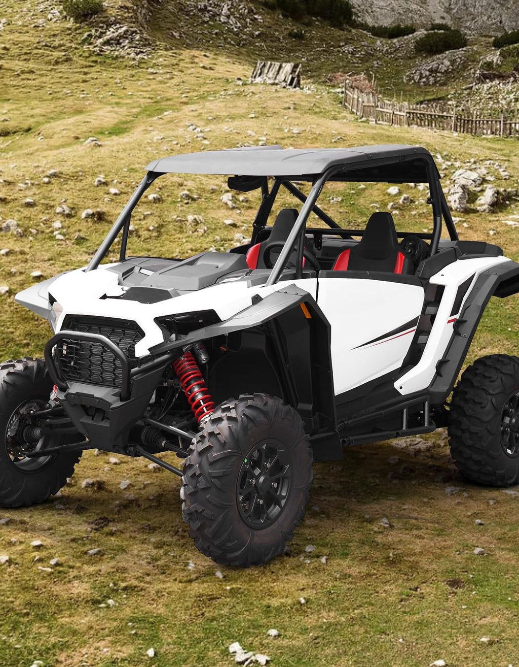 A & UTV PRO Nerf Bars for RZR XP 1000 2024 2025 2026, Heavy Duty Rock Sliders for Polaris RZR XP 1000 Accessories Combination Tree Kickers 2 Seat, Replace OEM# 2884472-458