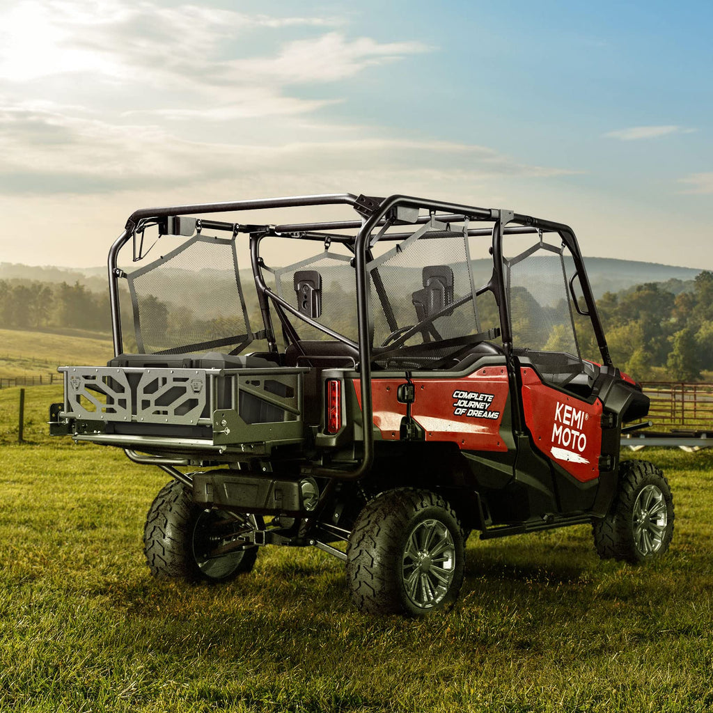 KEMIMOTO UTV Bed Extender Compatible with Pioneer 700-4 2014+/Pioneer 1000-5 2016+, Durable Steel Cargo Tailgate Extender Cargo Gate Accessories