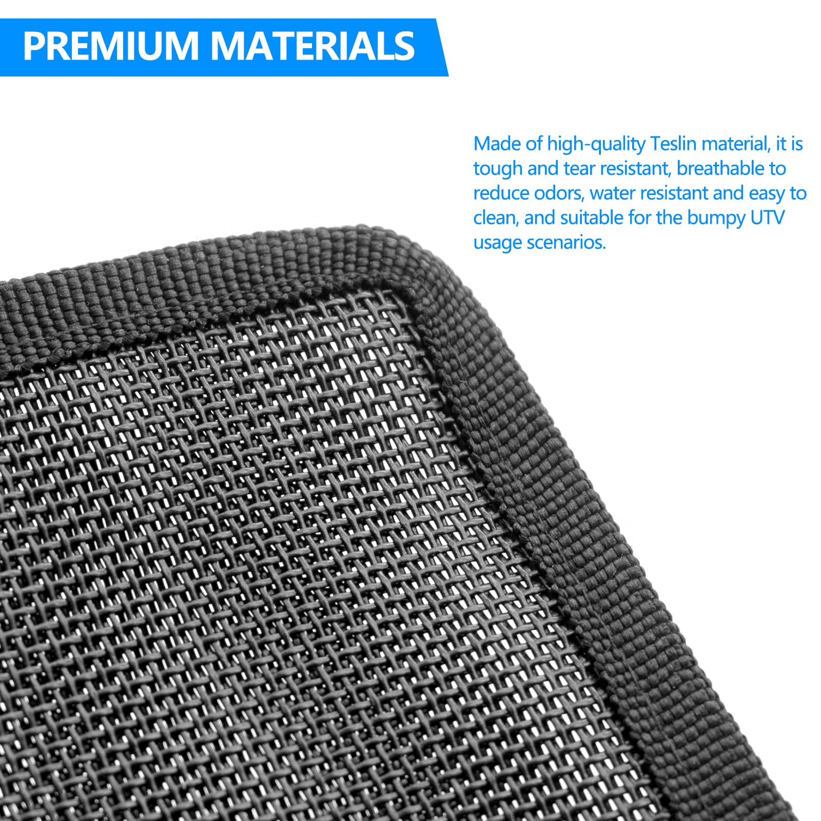 Universal Trash Sack ATV UTV Mesh Trash Bag Large Storage Bag Teslin Compatible with Polaris RZR, CFMOTO, Can-Am, Teryx, Arctic Cat, Golf Cart, Pioneer, Boat(American Flag Print)