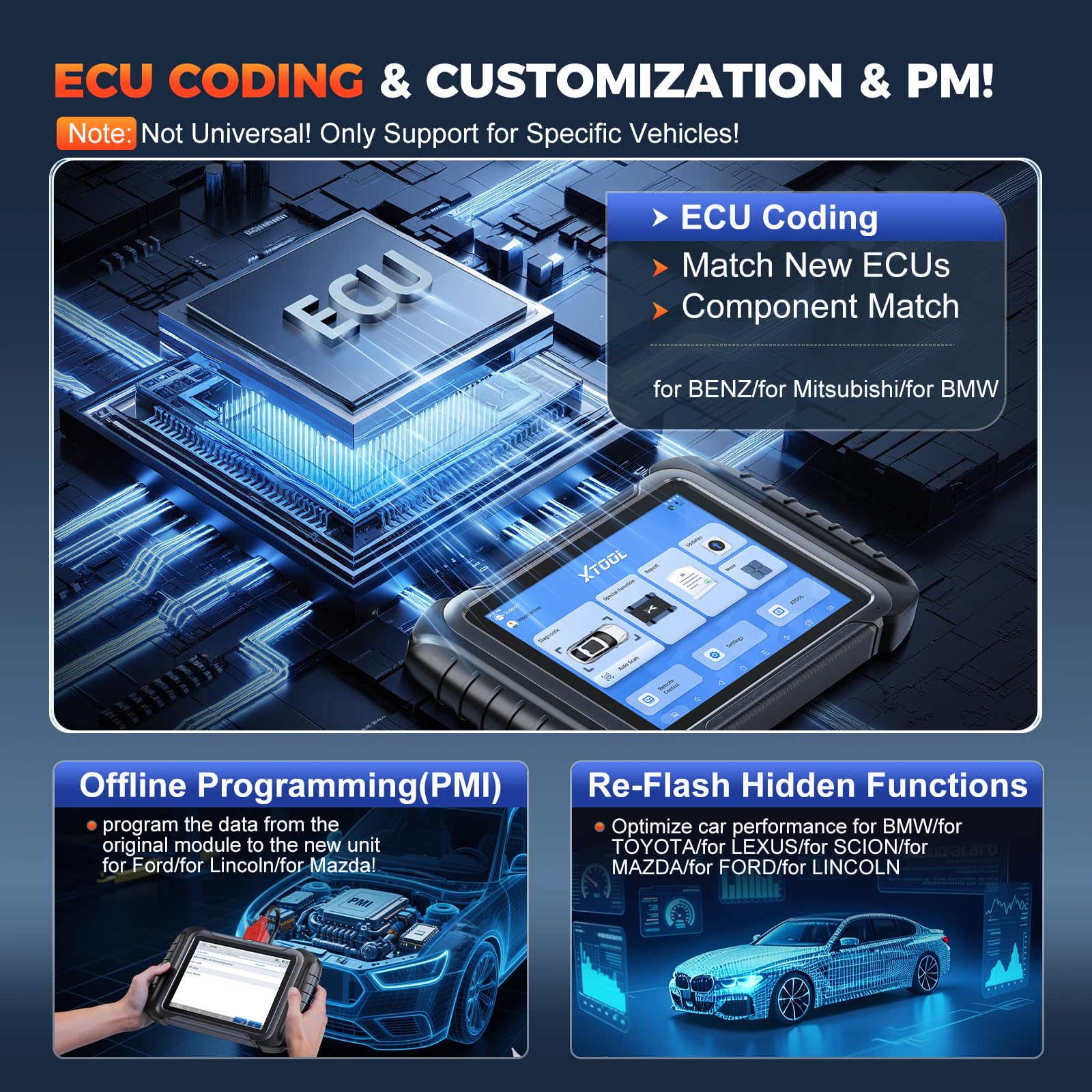 XTOOL D8S AI-Assisted Bidirectional OBD2 Scanner with Topology Mapping: 2026 Upgrade of XTOOL D8, Scan Tool with 42+ Reset, Full System Automotive Scanner Diagnostic Tool, PMI for Ford, FCA/CANFD/DoIP