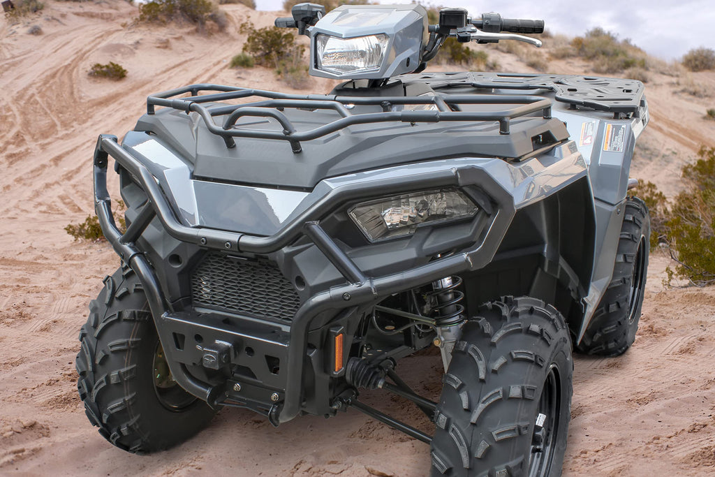 SAUTVS Front Bumper for Sportsman 570 450 H.O. 21-26, Upper Front Brush Guard Bumper Protector Trail Brushguard for Polaris Sportsman 570 450 2021-2026 Accessories (Replace #2884844)