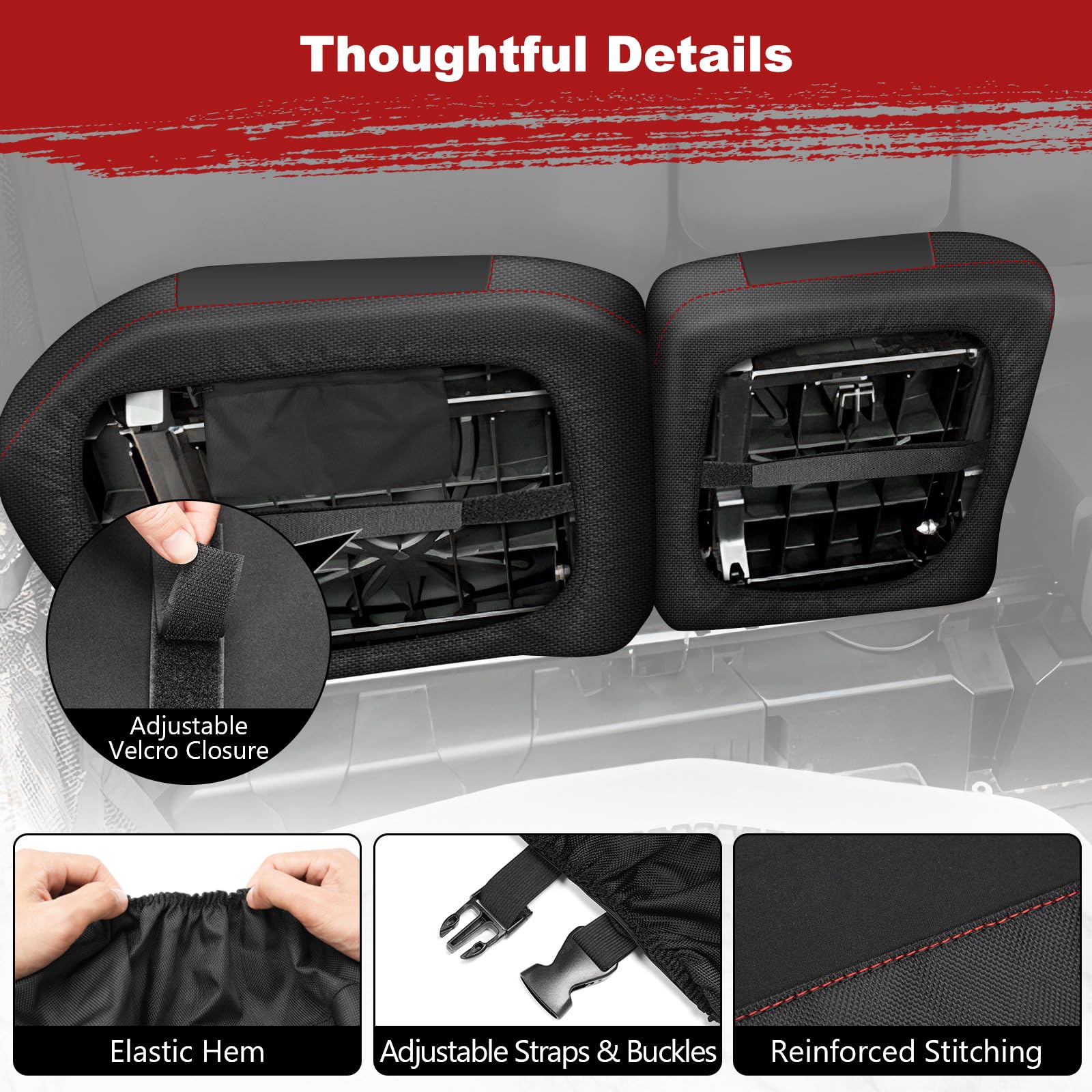 UTV Waterproof Seat Covers for Can Am Defender MAX 2018-2025/DPS 2017-2025