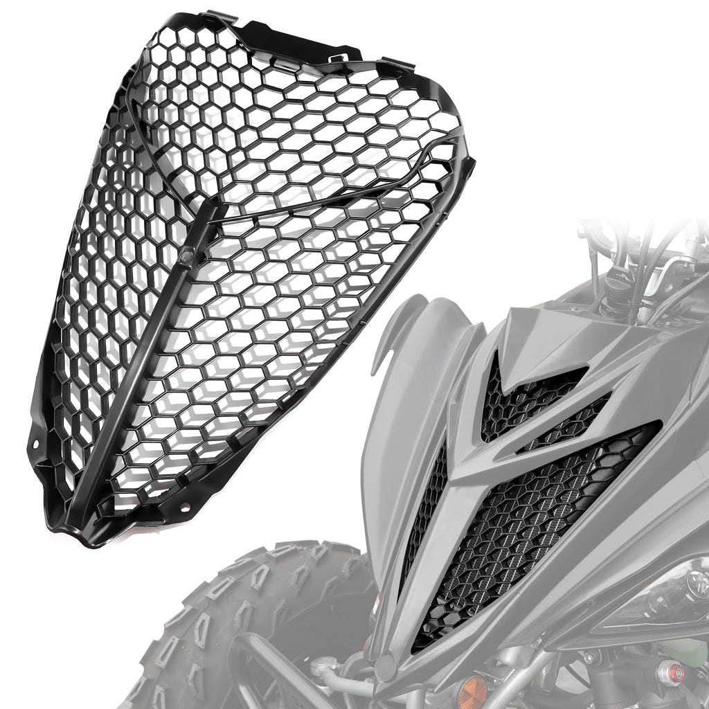 Raptor 700 700R Mesh Grill Radiator Guard Protector 13-25, Front Plastic Radiator Shield Grille Cover for Yamaha Raptor 700 700R 2013-2025 Accessories, Replace OEM #1PE-E2467-00-00