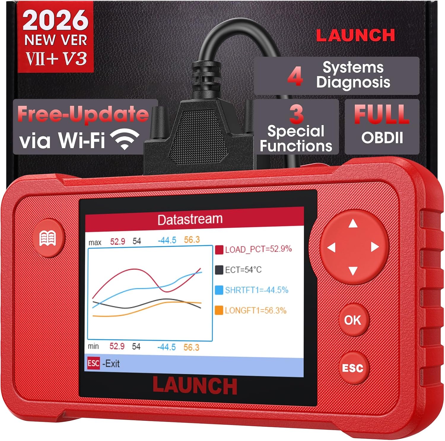 Launch Creader VII+ V3.0 OBD2 Scanner