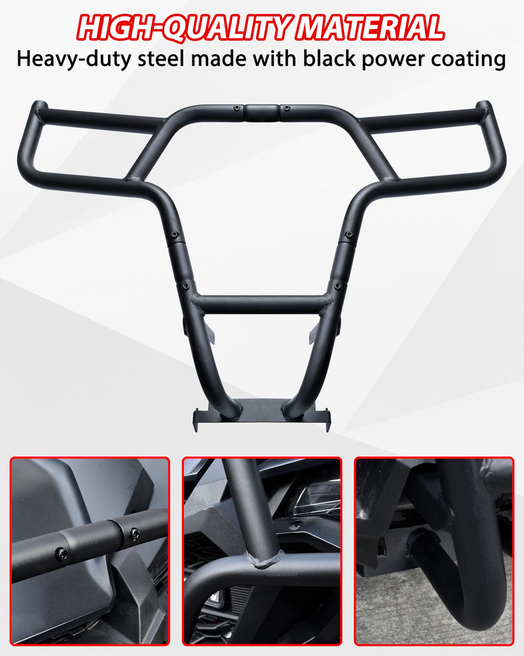 SAUTVS Front Bumper Guards for Honda Talon 1000, Combined Brush Guard Bumper Brushguard Protector for Honda Talon 1000R 1000X 1000X-4 2022-2025 Accessories