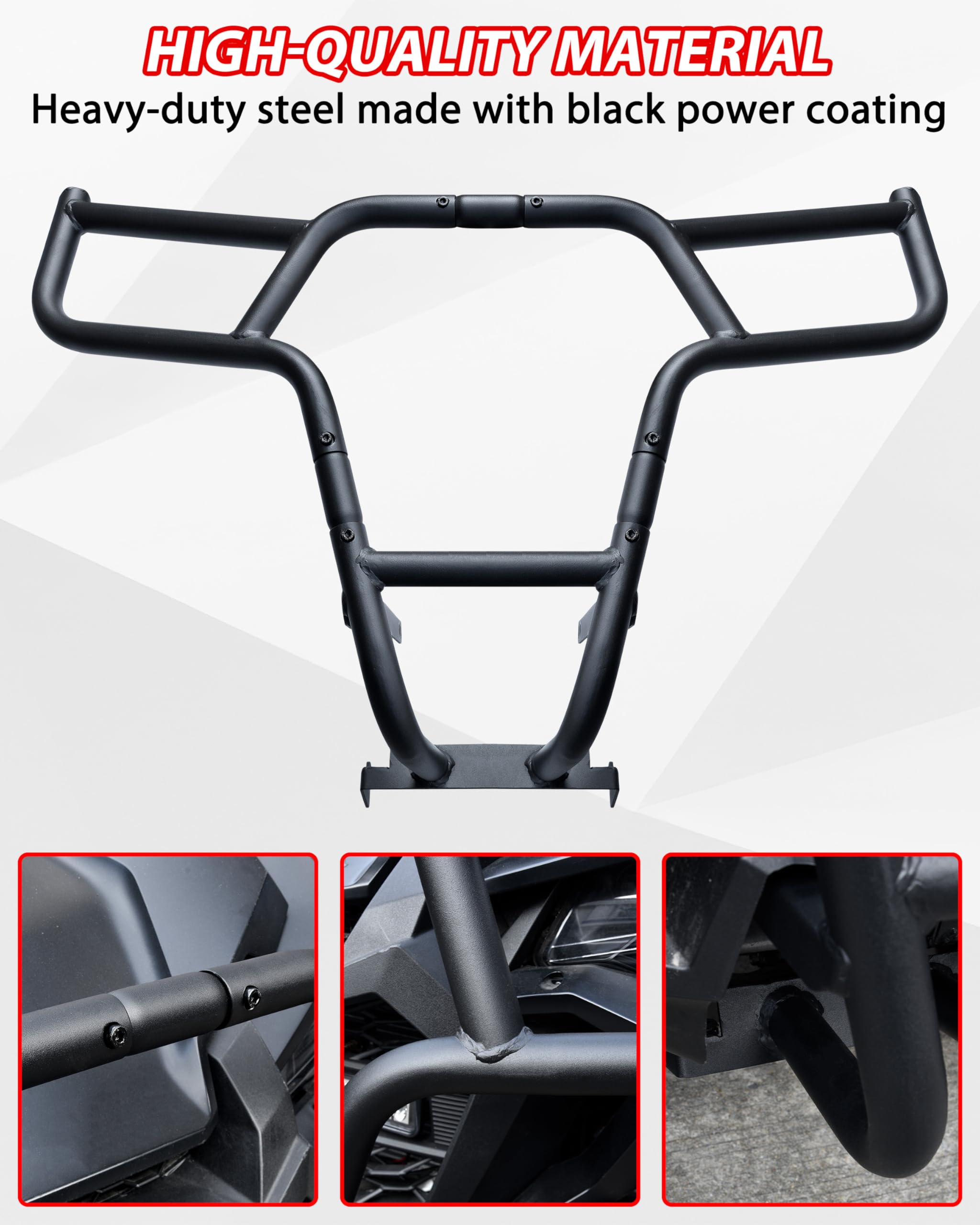 SAUTVS Front Bumper Guards for Honda Talon 1000, Combined Brush Guard Bumper Brushguard Protector for Honda Talon 1000R 1000X 1000X-4 2022-2025 Accessories
