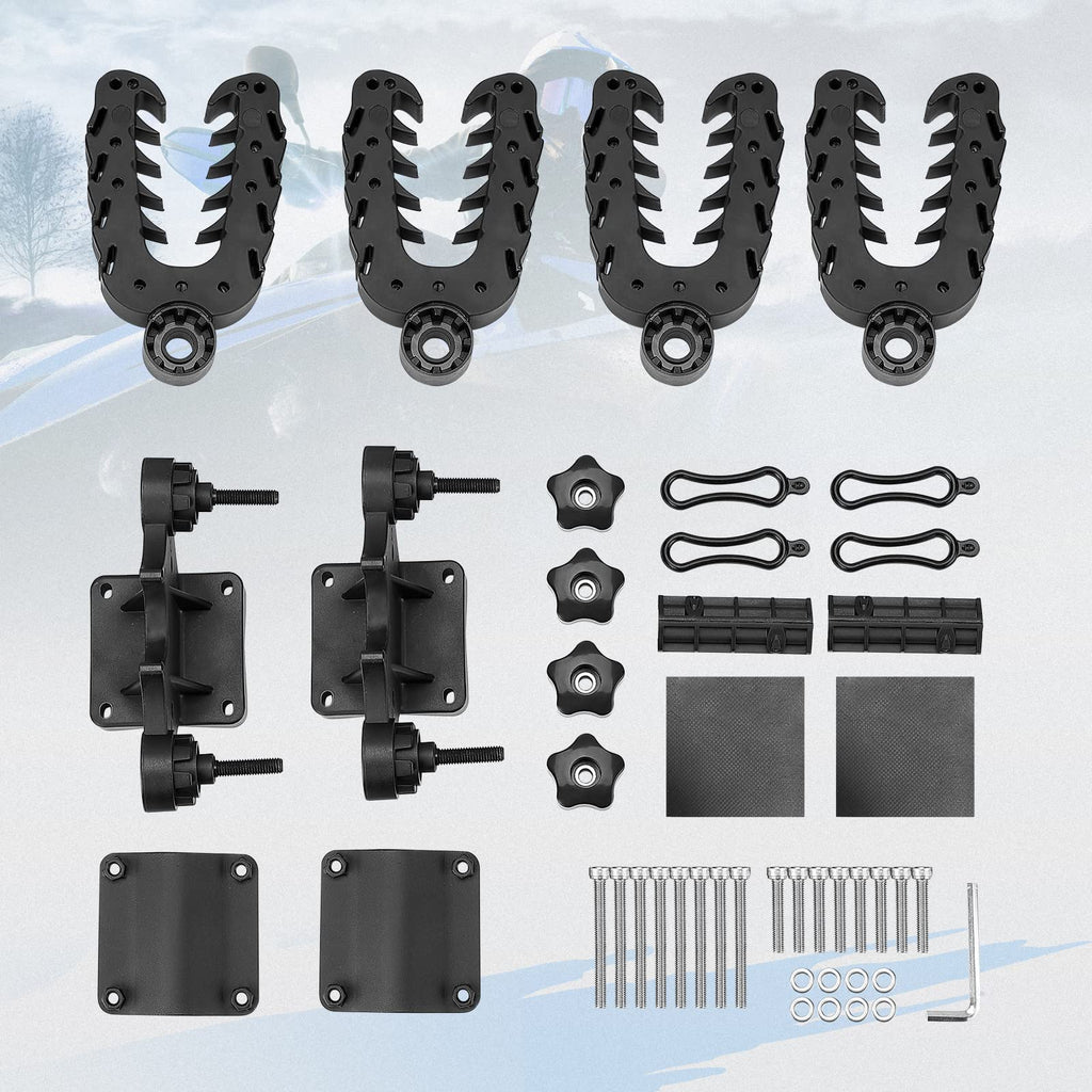 KEMIMOTO Double Tool Holder for ATV, Tool Mount for ATV, Bow Rack Tool Grips with Rubber Straps Compatible with Hunting Bike Mobility Scooter